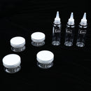 3pcs 150ml Squeeze Condiment Bottle + 4pcs Spice Jar/ Seasoning Box with Bag Kitchen Outdoor Cooking Camping Travel Picnic BBQ