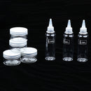3pcs 150ml Squeeze Condiment Bottle + 4pcs Spice Jar/ Seasoning Box with Bag Kitchen Outdoor Cooking Camping Travel Picnic BBQ