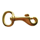 Heavy Duty Solid Brass Swivel Eye Bolt Snap Hook Lobster Clasp for Straps Bags Belting Outdoor Tent Pet (2/3" Eye x 1-3/4" Overall)