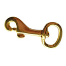Heavy Duty Solid Brass Swivel Eye Bolt Snap Hook Lobster Clasp for Straps Bags Belting Outdoor Tent Pet (2/3" Eye x 1-3/4" Overall)