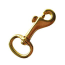Heavy Duty Solid Brass Swivel Eye Bolt Snap Hook Lobster Clasp for Straps Bags Belting Outdoor Tent Pet (2/3" Eye x 1-3/4" Overall)