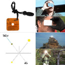 Essential Outdoor Survival Tool Reflective Signal Mirror with Whistle Boat Marine Rescue Reflector Emergency Safety Gear