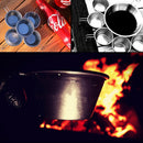 6pcs 50ml Stainless Steel Tea Wine Cup with Handle Mini Travel Hiking Camping Mug