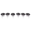 6pcs 50ml Stainless Steel Tea Wine Cup with Handle Mini Travel Hiking Camping Mug