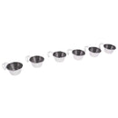6pcs 50ml Stainless Steel Tea Wine Cup with Handle Mini Travel Hiking Camping Mug