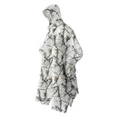 Waterproof Ripstop Hooded Rain Coat Poncho Camping Hiking Tent Ground Sheet Sun Shelter