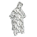 Waterproof Ripstop Hooded Rain Coat Poncho Camping Hiking Tent Ground Sheet Sun Shelter
