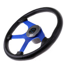 360mm Aluminum Alloy Marine Steering Wheel 4 Spoke 3/4'' Key Way Tapered with Black Foam Grip - Boat Steering Wheel