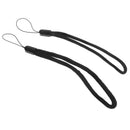 2 Pcs Black Flashlight Lanyard Water Bottle Wrist Hand Rope Outdoor Camping
