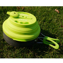 Outdoor Multi-function Kettle Picnic Pot with Silicone Folding Cover for Traveling Hiking Climbing 1.6L