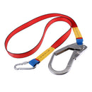 Outdoor Climbing Construction Fall Protection Harness Belt Safe Lanyard with Carabiner + 21cm Large Hook