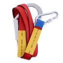 Outdoor Climbing Construction Fall Protection Harness Belt Safe Lanyard with Carabiner + 21cm Large Hook