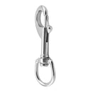 Stainless Steel 80mm Swivel Clip Bolt Snap Hook Dog Lead Leathercraft Accessories