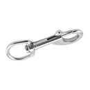 Stainless Steel 80mm Swivel Clip Bolt Snap Hook Dog Lead Leathercraft Accessories