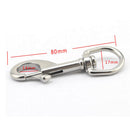 Stainless Steel 80mm Swivel Clip Bolt Snap Hook Dog Lead Leathercraft Accessories