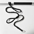 61.4'' Paddle Leash Fishing Rod and Gear Leash Safety Cord for Inflatable Boat, Canoe, Kayak (Black)
