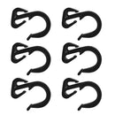 6 Pieces Plastic Shock Cord End Hooks For 5mm Elastic Rope Luggage Strap
