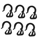 6 Pieces Plastic Shock Cord End Hooks For 5mm Elastic Rope Luggage Strap