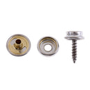 Stainless Steel Boat Marine Canvas Fabric Snap Cover Button Socket Kit, Set of 10
