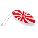 Lightweight EVA Floating Marine Kayak Boat Yacht Sailing Key Ring Key Chain Buoyant Float - Red and White Surfboard Shape