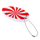 Lightweight EVA Floating Marine Kayak Boat Yacht Sailing Key Ring Key Chain Buoyant Float - Red and White Surfboard Shape