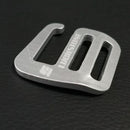 2pcs 1" Metal G Hook Webbing Buckle for Backpack Straps Webbing 25mm Silver