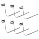 6 Pieces 8mm Stainless Steel Kayak Paddle Spring Clips Outdoor Camping Awning Tent Pole Snap Button Clips Single End