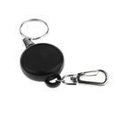 2pcs 1.4" 23.6" Key Retractable Clip Keychain Key Ring Pull Reel Key Chain