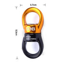 30KN Rock Climbing Swivel Ring Rotor Hook Rotary Connector