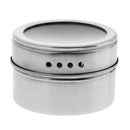 Spice Sugar Salt Pepper Herb Stainless Steel Shaker Jar with Transparent Lid Top 45 x 63mm