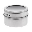 Spice Sugar Salt Pepper Herb Stainless Steel Shaker Jar with Transparent Lid Top 45 x 63mm