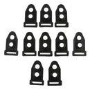10 Pieces Tent Clip Camping Tent Feet Clamp Accessories for Outdoor Black 4cm