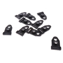 10 Pieces Tent Clip Camping Tent Feet Clamp Accessories for Outdoor Black 4cm