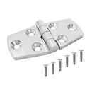 Marine Grade 316 Stainless Steel Boat Caravan Yacht Door Hatch Cabin Hinge Strap with Screws Hardware Accessories 76x38mm