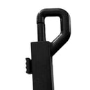 2 Pieces Durable Black Plastic Swivel Snap Hook with Split Ring for Outdoor Backpack Bag Webbing Strap Keyring