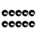 Pack 10 Black Plastic Elastic Shock Cord Ball Stopper Lock End Toggle Buckle Fastener Stop