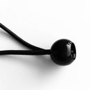 Pack 10 Black Plastic Elastic Shock Cord Ball Stopper Lock End Toggle Buckle Fastener Stop