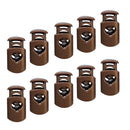 10 Pieces Plastic Barrel Shock Cord Rope Toggle End Lock Stopper Repalcement