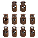 10 Pieces Plastic Barrel Shock Cord Rope Toggle End Lock Stopper Repalcement