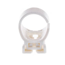 Universal White Plastic Snorkel Clip Keeper Retainer for Scuba Diving and Snorkeling 1inch Diameter