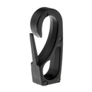 6 Pieces Black Nylon Kayak Canoe Boat 6mm Bungee Rope Fishing Rod Leash Ends Hook Clips Accessories