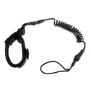 Surfboard Longboard Leash 5' Coiled Stand-Up Paddle Board Leash SUP - Black