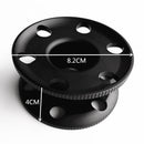 Small Lightweight Aluminum Alloy Scuba Diving Diver Compact Empty Finger Reel Guide Line Spool Gear Black