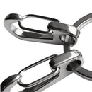 2 Pcs Stainless Steel Quick Release Keychain Carabiner Snap Hook Quickdraw Clip with Key Chain Split Ring