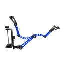 Fishing Rod Holder for Boats with Large Clamp Opening 360 Degree Adjustable Folding Fishing Rod Pole Rack