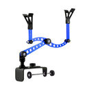 Fishing Rod Holder for Boats with Large Clamp Opening 360 Degree Adjustable Folding Fishing Rod Pole Rack