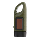 Hand-crank Flashlight Portable 3LED Torch Light for Outdoor Climbing Hiking 12.5 x 4.5 x 2.5cm
