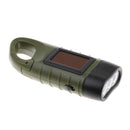 Hand-crank Flashlight Portable 3LED Torch Light for Outdoor Climbing Hiking 12.5 x 4.5 x 2.5cm
