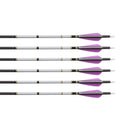 15pcs Universal White 7.68" x 0.79" Archery Arrow Shaft Stickers Wraps - Heat Shrinkable