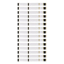 15pcs Universal White 7.68" x 0.79" Archery Arrow Shaft Stickers Wraps - Heat Shrinkable